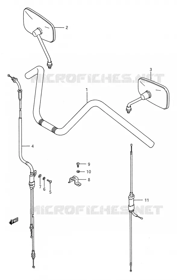 STUUR (VOIR NOTE) Suzuki MOTO 1400 INTRUDER 1994  VS1400GLPR(E28)