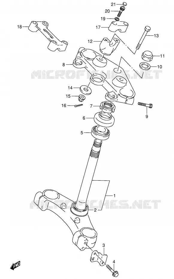 STUURKOLOM Suzuki MOTO 800 VX 1993  VX800P(E4)