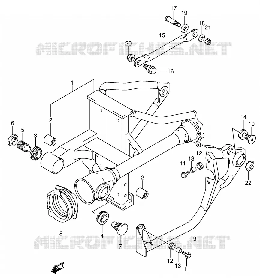 SWINGARM (MODELE K3/K4/K5) Suzuki MOTO 800 VOLUSIA 2005  VL800ZK5(E2)