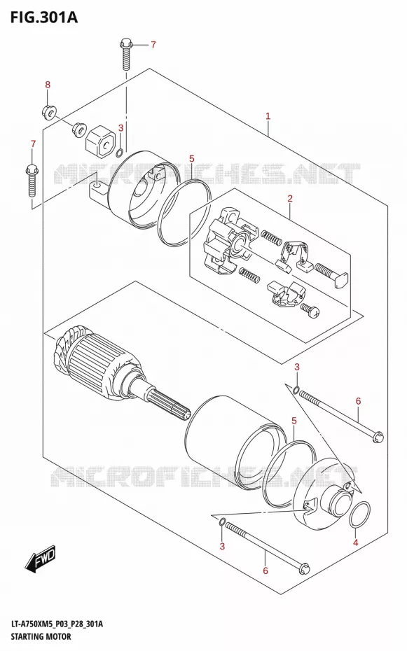 STARTMOTOR Suzuki QUAD 750 KINGQUAD 2025  LT-A750XM5