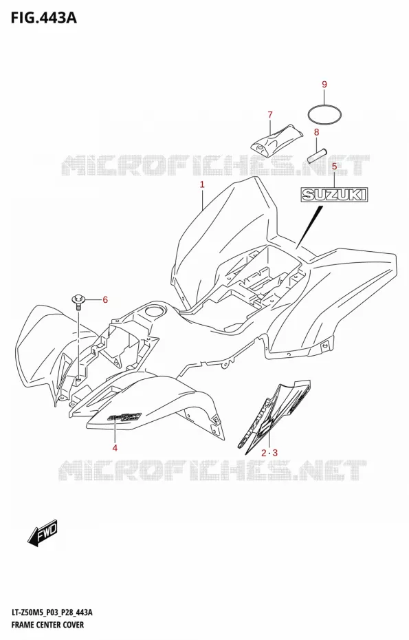 KUIP Suzuki QUAD 50 QUADSPORT 2025  LT-Z50 2025 M5