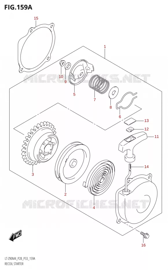 TERUGLOOPSTARTER Suzuki QUAD 90 QUADSPORT 2024  LT-Z90 M4 (E28,E33)