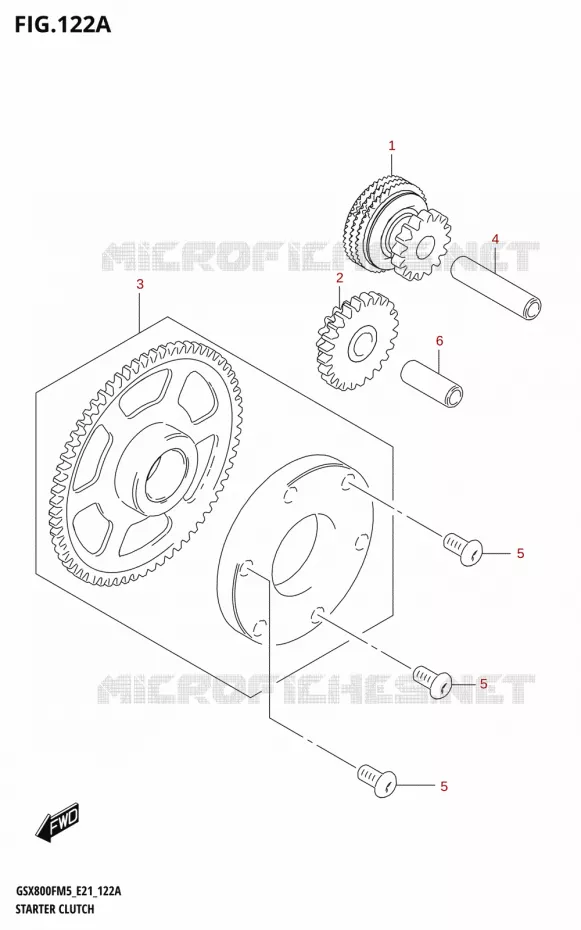 STARTMOTOR KOPPELINGS Suzuki MOTO 800 GSX 2025  GSX800FRQ 2025 M5 (E21)
