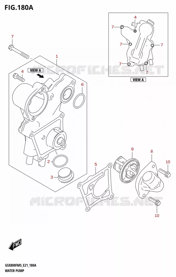 WATERPOMP Suzuki MOTO 800 GSX 2025  GSX800FUQ 2025 M5 (E21)