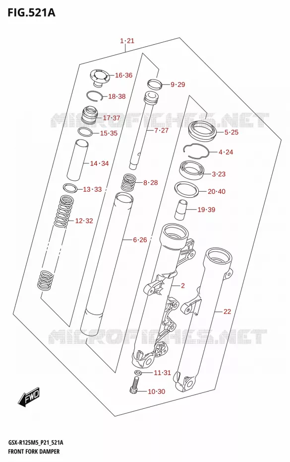 VOORVORK Suzuki MOTO 125 GSX-R 2025  GSX-R125RL 2025 M5 (P21)