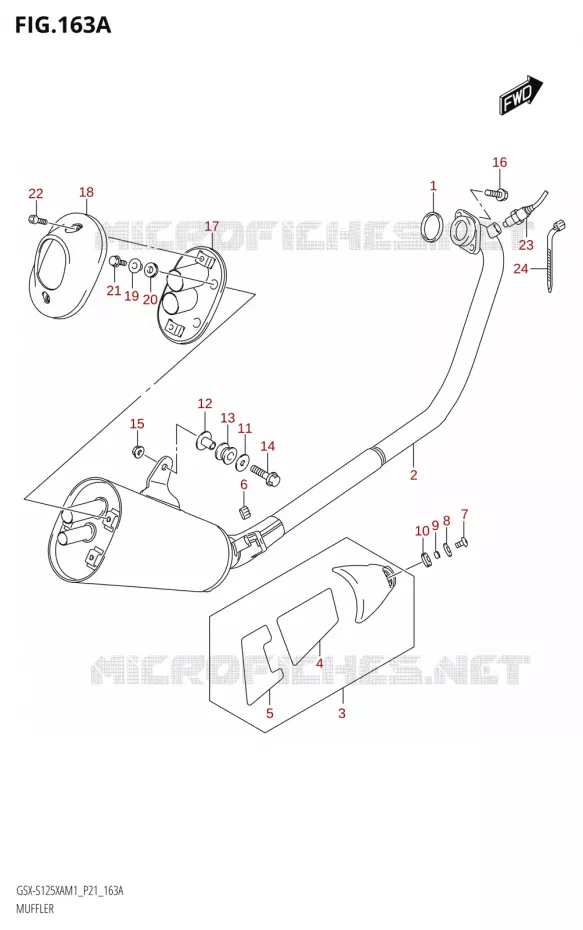 GELUIDDEMPER Suzuki MOTO 125 GSX-S 2021  GSX-S125XA M1 (P21)