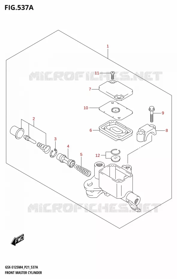 FRONT HOOFDREMCILINDER Suzuki MOTO 125 GSX-S 2024  GSX-S125RL / GSX-S125RLX M4 (P21)