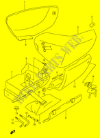 ACHTER KUIP  (MODELE Y/K1) voor Suzuki INTRUDER 1500 2014