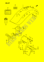 ACHTERSPATBORD (MODELE H/J/K/L/M/N/P/R) voor Suzuki INTRUDER 1400 1989