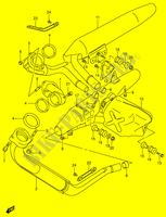 GELUIDDEMPER (MODELE K1/K2/K3/K4) voor Suzuki INTRUDER 1500 2014