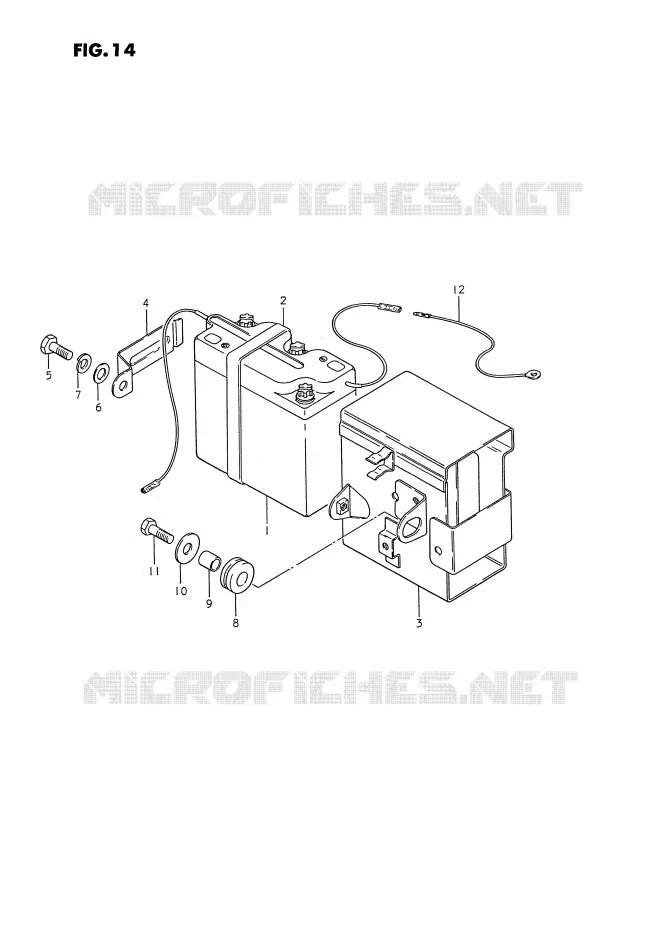 ACCU (MODELE Z/K,MODELE P E6,P9) Suzuki MOTO 185 TS-ER 1982  TS185ERZ(E24)