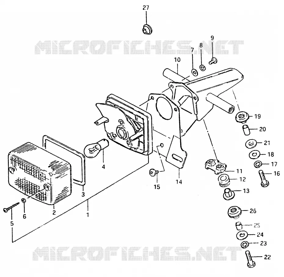 ACHTERLICHT (E16) Suzuki MOTO 125 TS-ER 1996  TS125ERT(T/X)