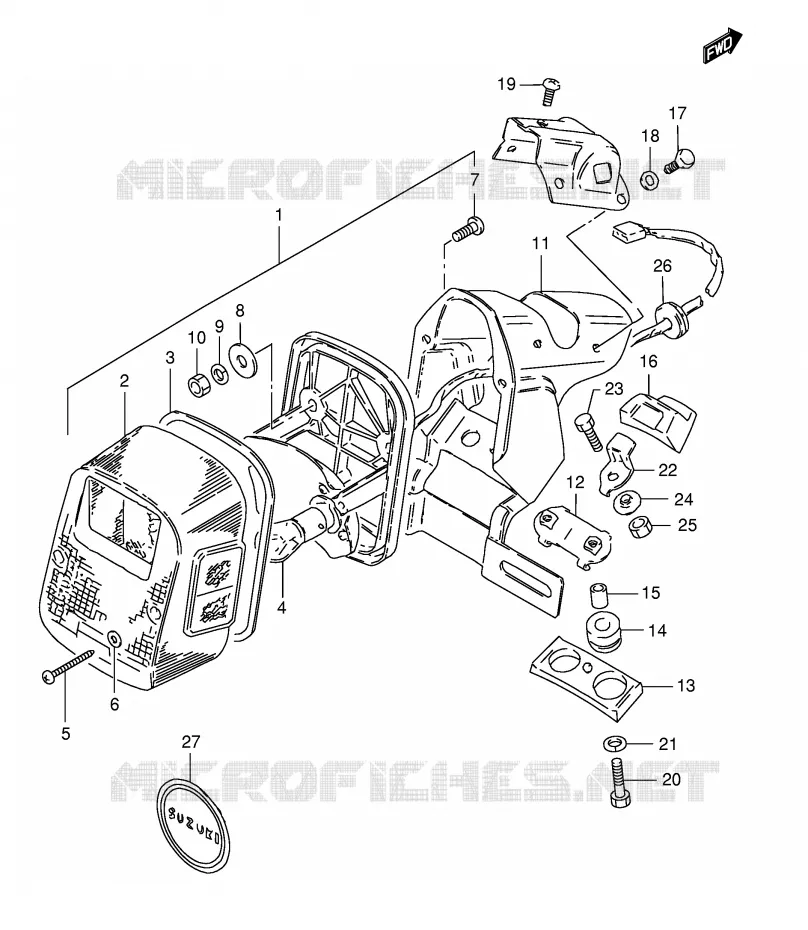 ACHTERLICHT (E18) Suzuki MOTO 125 TS-ER 1994  TS125ERCR(E1)