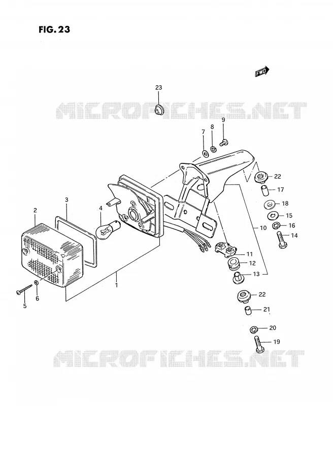 ACHTERLICHT (E2, E26) Suzuki MOTO 185 TS-ER 1992  TS185ERN(E24)