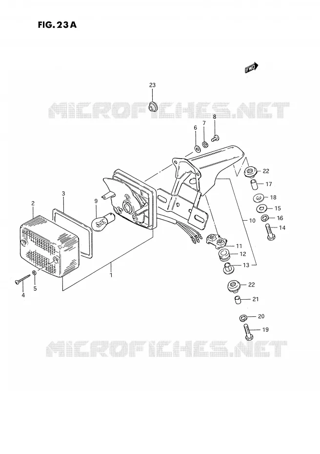 ACHTERLICHT (MODELE N/P/R E24) Suzuki MOTO 185 TS-ER 1992  TS185ERN(E24)