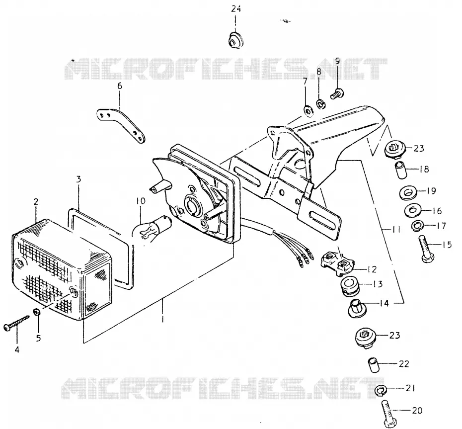 ACHTERLICHT Suzuki MOTO 125 TS-ER 1996  TS125ERT(T/X)