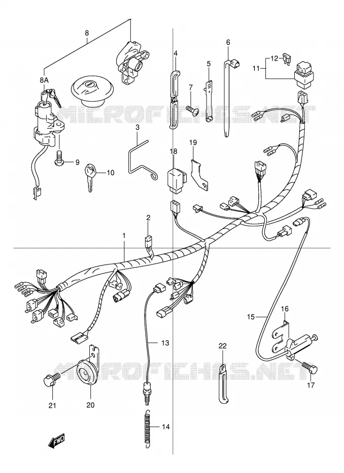 BEDRADING Suzuki MOTO 125 TU 1999  TU125X(E2)