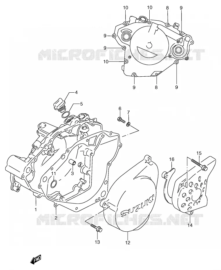 CASING Suzuki MOTO 125 TS-R 1992  TS125RN(E2)