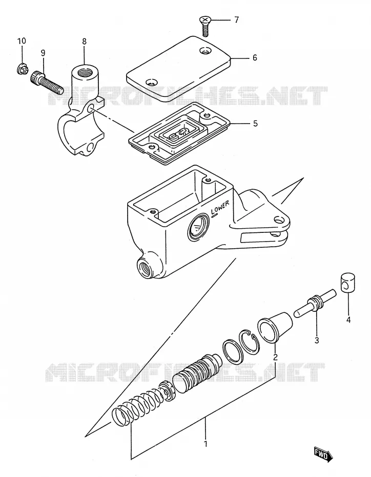 CLUTCH HOOFDREMCILINDER (VOIR NOTE) Suzuki MOTO 1400 INTRUDER 1991  VS1400GLPM(E28)