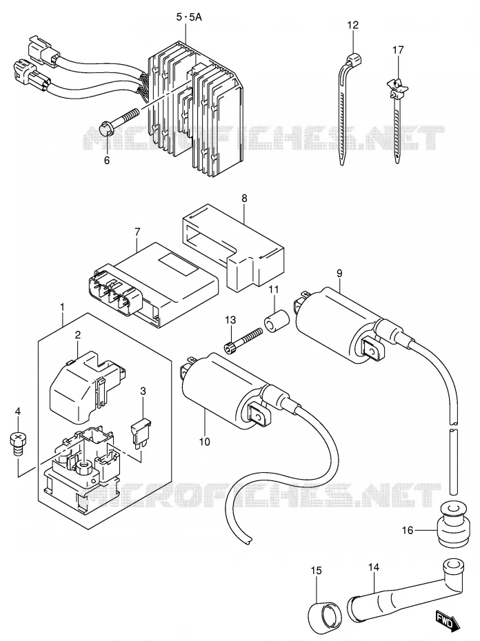 ELEKTRISCH (MODELE K1/K2/K3/K4) Suzuki MOTO 800 VOLUSIA 2001  VL800K1(E2)