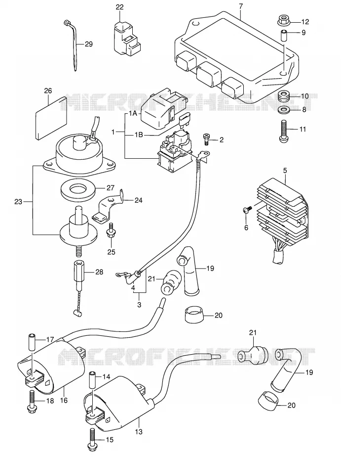 ELEKTRISCH Suzuki MOTO 1500 INTRUDER 2000  VL1500Y(E2)