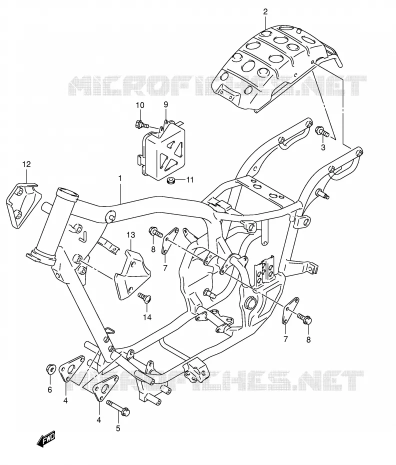 FRAME Suzuki MOTO 250 INTRUDER 2005  VL250K5(E19)