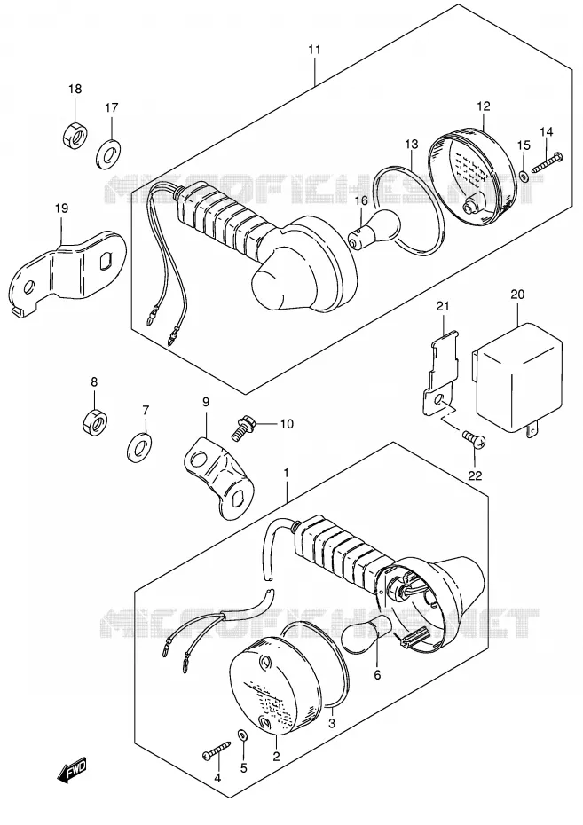 INDICATOREN (E24) Suzuki MOTO 185 TS-ER 1996  TS185ERT(E1)