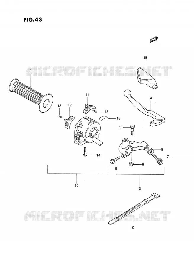 LINKER HANDGREEP Suzuki MOTO 185 TS-ER 1994  TS185ERR(E24)