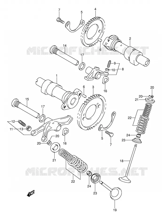 NOKKENAS - VALVES Suzuki MOTO 800 VOLUSIA 2003  VL800K3(E2)