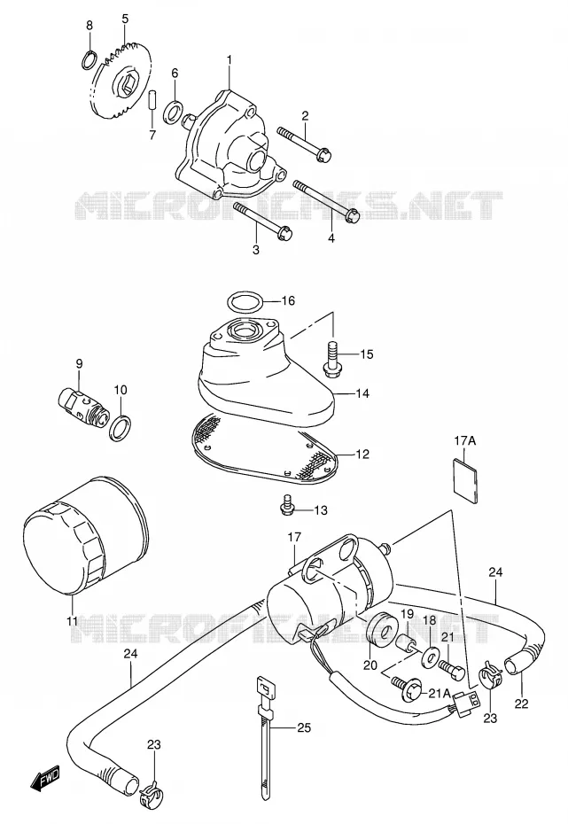 OLIEPOMP - FUEL PUMP Suzuki MOTO 1500 INTRUDER 2002  VL1500K2(E2)