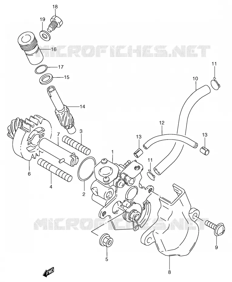 OLIEPOMP Suzuki MOTO 125 TS-R 1991  TS125RM(E2)