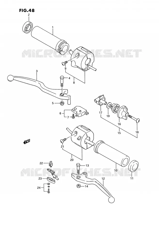SCHAKELAARS (MODELE K/L/M/N/P/R) Suzuki MOTO 1400 INTRUDER 1990  VS1400GLPL(E2)