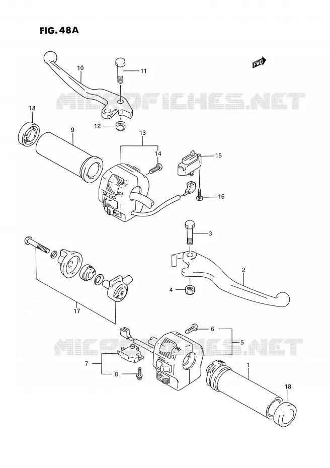 SCHAKELAARS (MODELE S) Suzuki MOTO 1400 INTRUDER 1987  VS1400GLFH(E2)