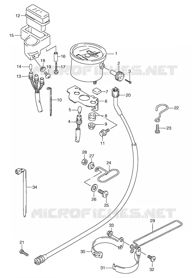 SNELHEIDSMETER (E24) Suzuki MOTO 125 TS-R 1989  TS125RK(E2)