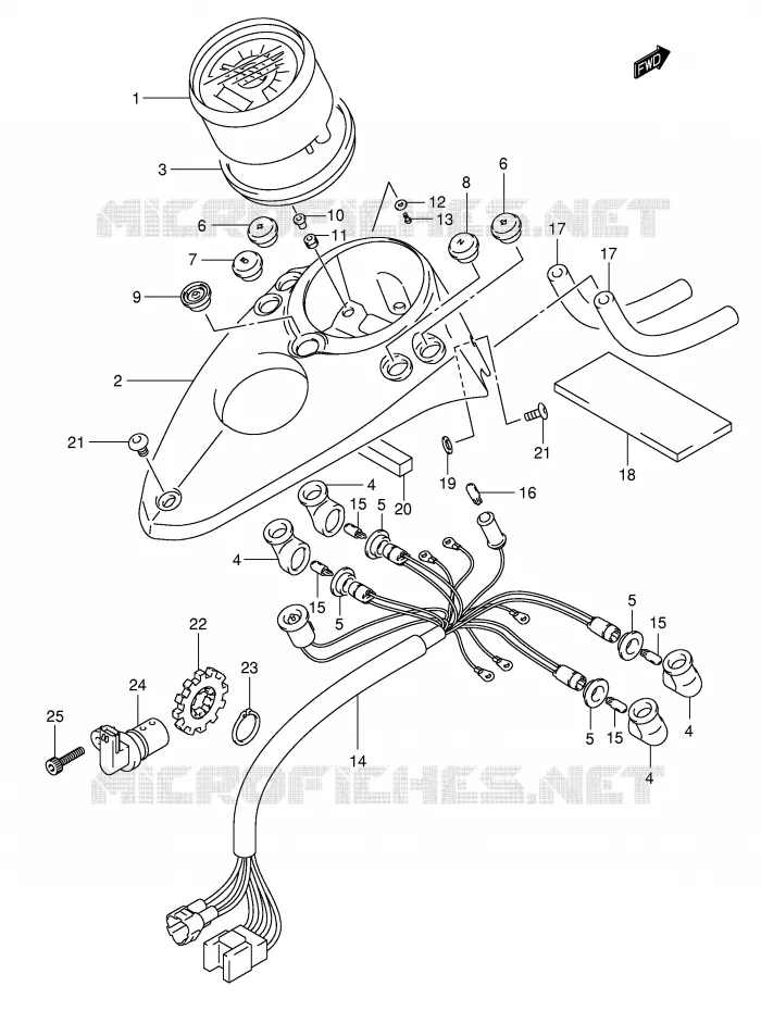 SNELHEIDSMETER (MODELE K3/K4) Suzuki MOTO 125 INTRUDER 2002  VL125K2(E2)