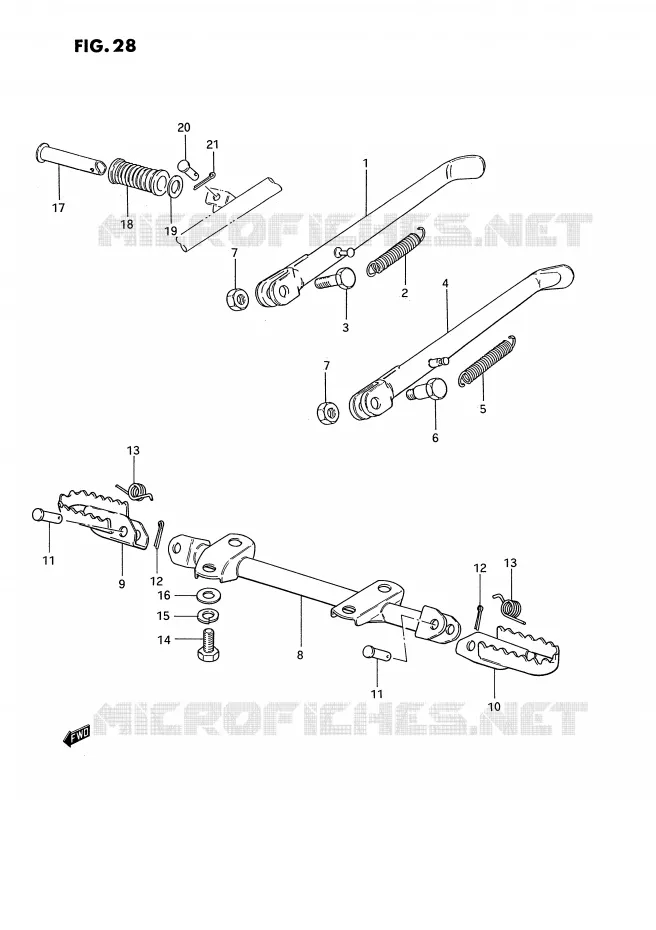 STAND Suzuki MOTO 185 TS-ER 1989  TS185ERK(E24)