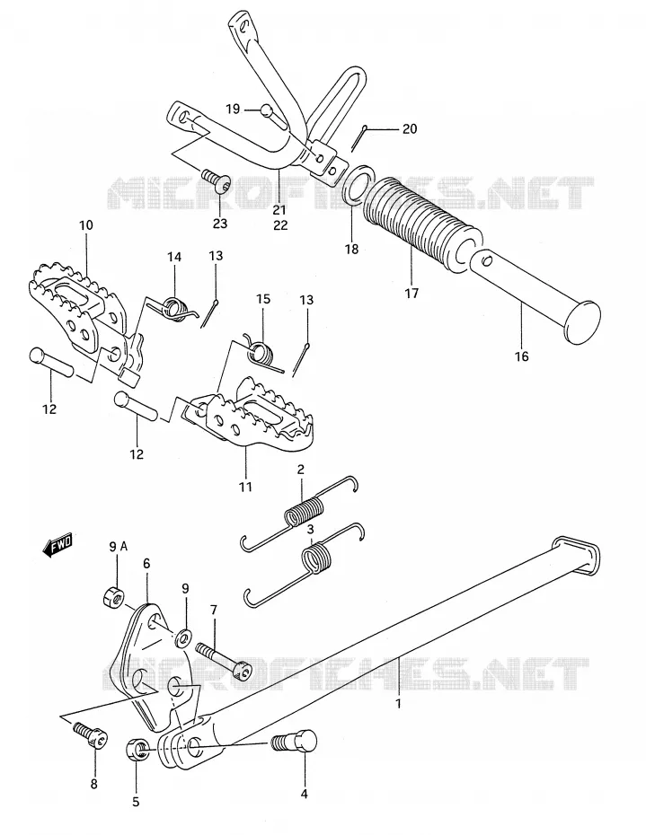 STAND Suzuki MOTO 200 TS-R 1992  TS200RN(E28)