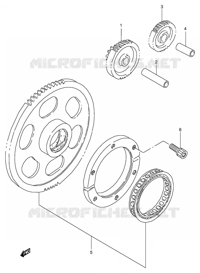 STARTMOTOR CLUTCH Suzuki MOTO 800 VX 1996  VX800UT(E4)
