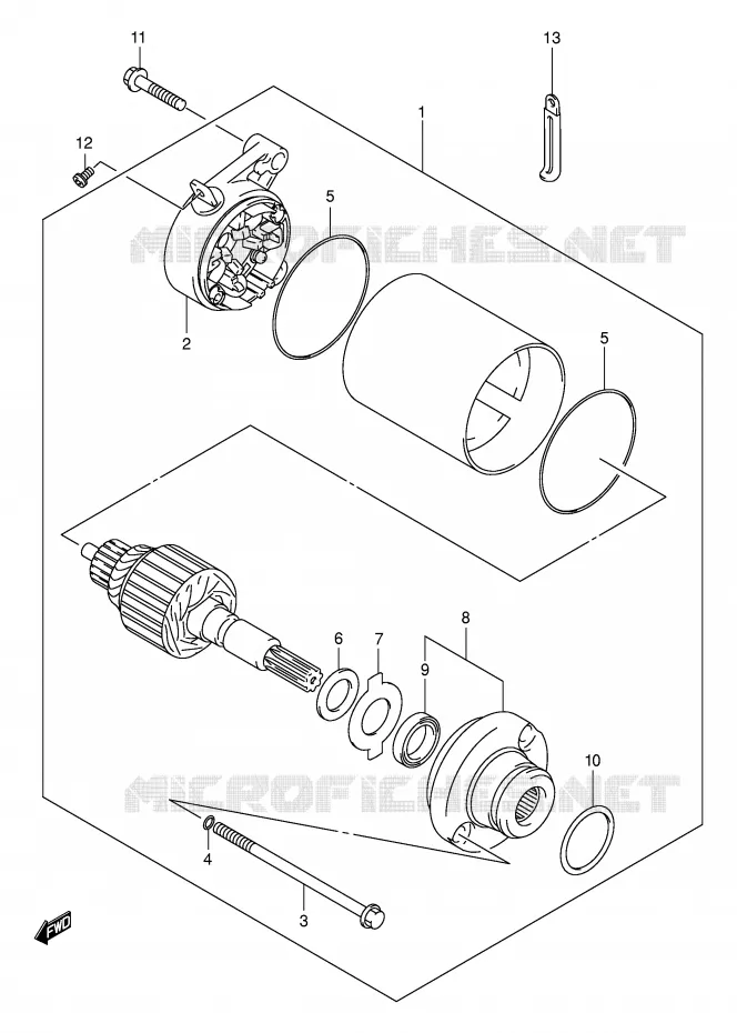 STARTMOTOR Suzuki MOTO 250 INTRUDER 2002  VL250K2(E2)