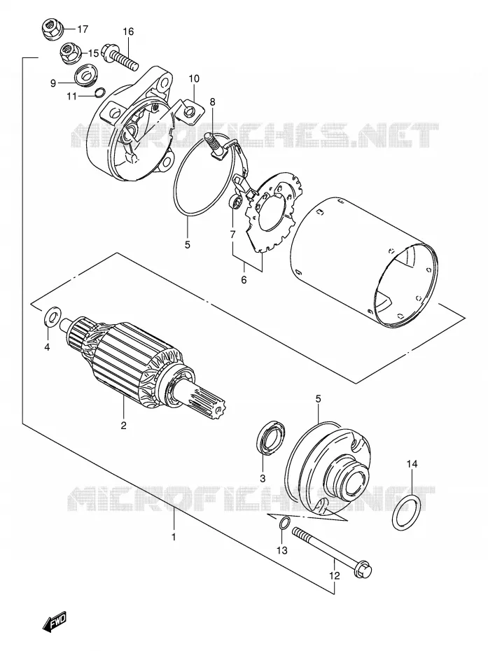 STARTMOTOR Suzuki MOTO 250 TU 2000  TU250XY(E2)