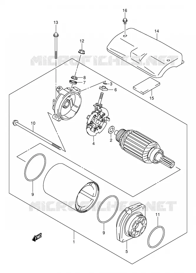 STARTMOTOR Suzuki MOTO 800 VOLUSIA 2005  VL800ZK5(E2)