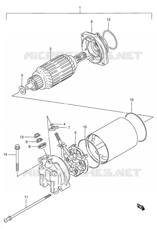 STARTMOTOR Suzuki MOTO 800 VX 1991  VX800UM(E4)