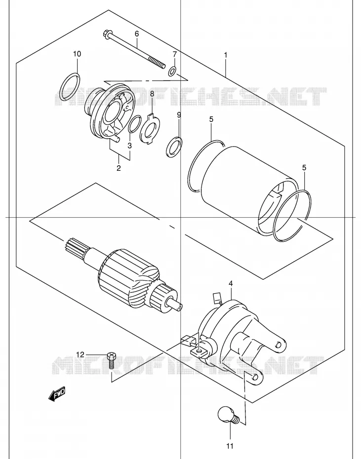 STARTMOTOR Suzuki SCOOTER 150 EPICURO 2000  UC150Y(E34)