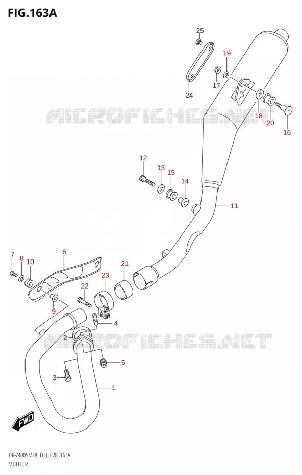 GELUIDDEMPER Suzuki MOTO 400 DR-Z 2018  DR-Z400SM 2018 L8 (E28)