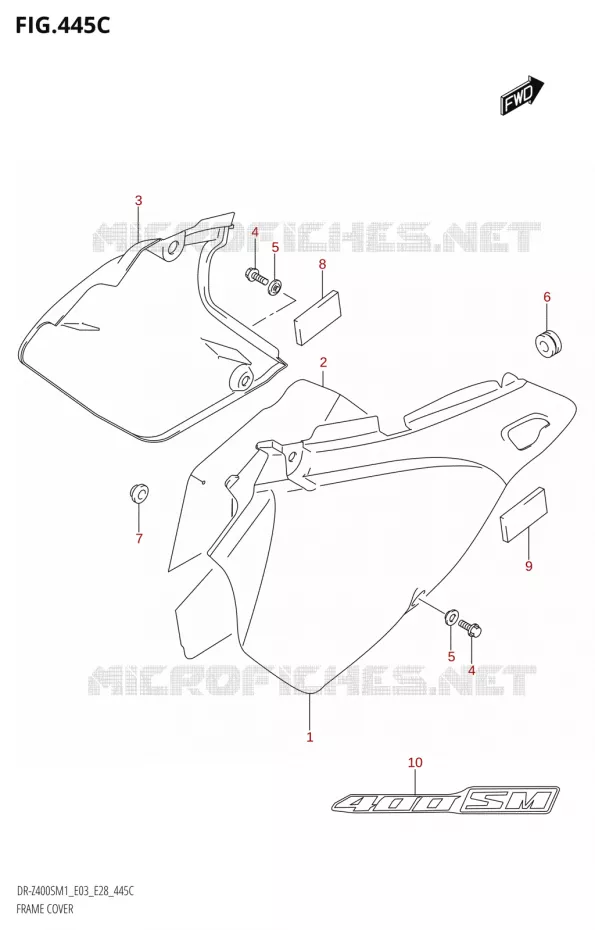 KUIP (DR-Z400SM:E03,E28) Suzuki MOTO 400 DR-Z 2021  DR-Z400S 2021 M1 (E28)