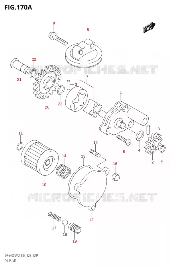 OLIEPOMP Suzuki MOTO 400 DR-Z 2022  DR-Z400S 2022 M2 (E28)