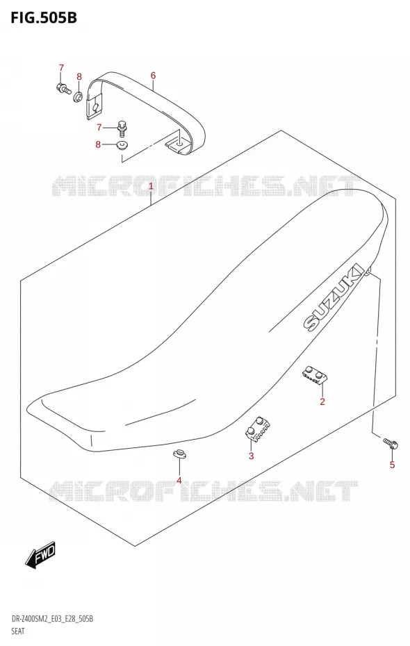 SEAT (DR-Z400S) Suzuki MOTO 400 DR-Z 2022  DR-Z400S 2022 M2 (E28)