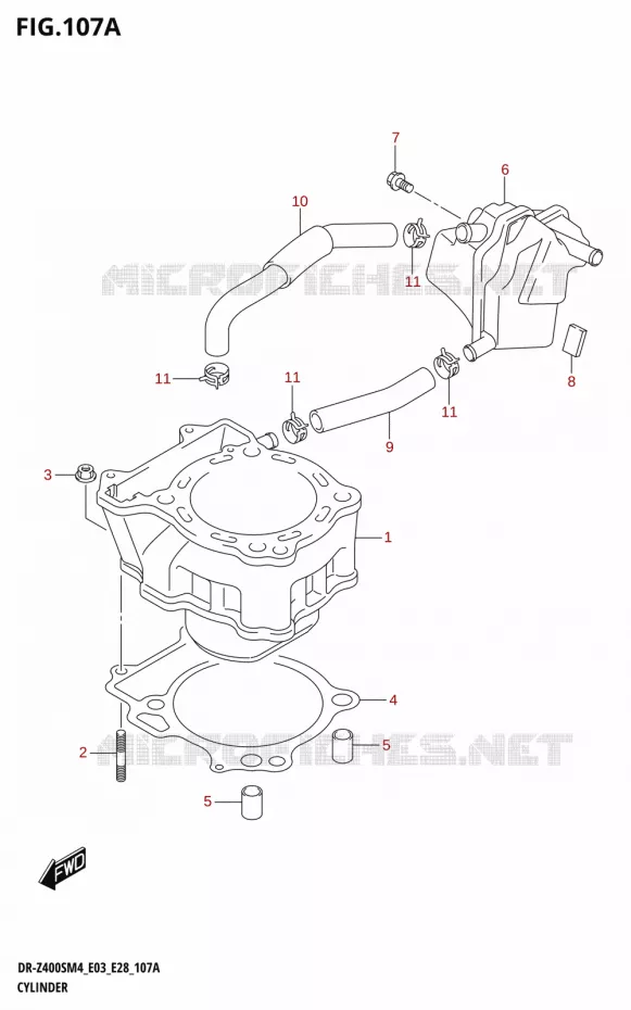 CILINDER Suzuki MOTO 400 DR-Z 2024  DR-Z400S 2024 M4