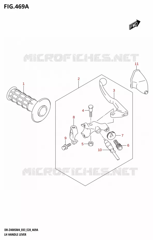 KOPPELINGSHEVEL - HEVELGRIP Suzuki MOTO 400 DR-Z 2024  DR-Z400S 2024 M4