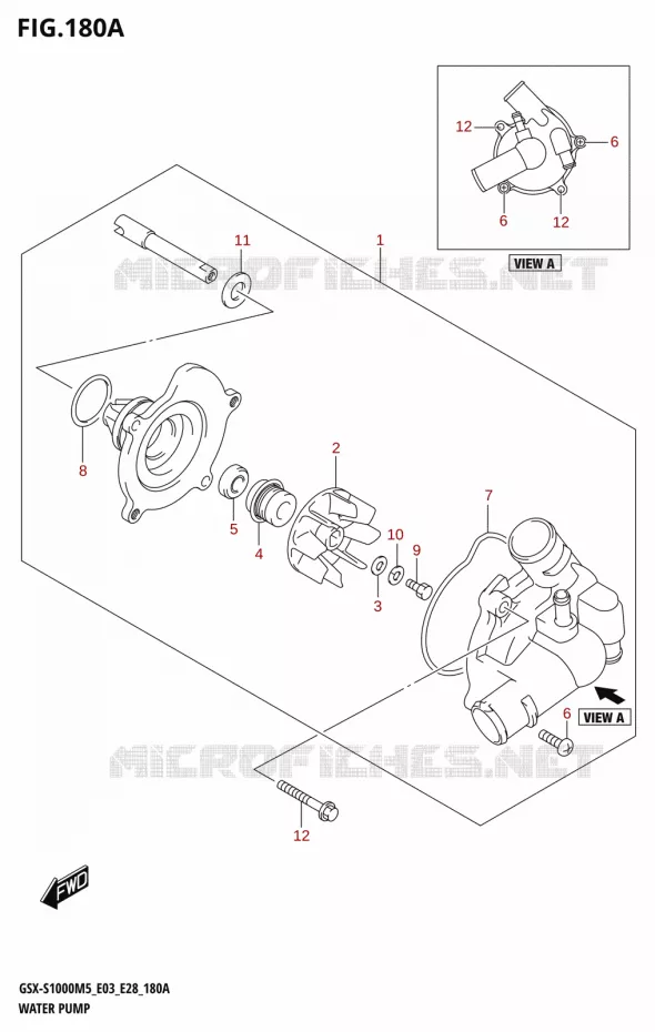 WATERPOMP Suzuki MOTO 1000 GSX-S 2025  GSX-S1000RQM5 E28 2025 M5 (E28)